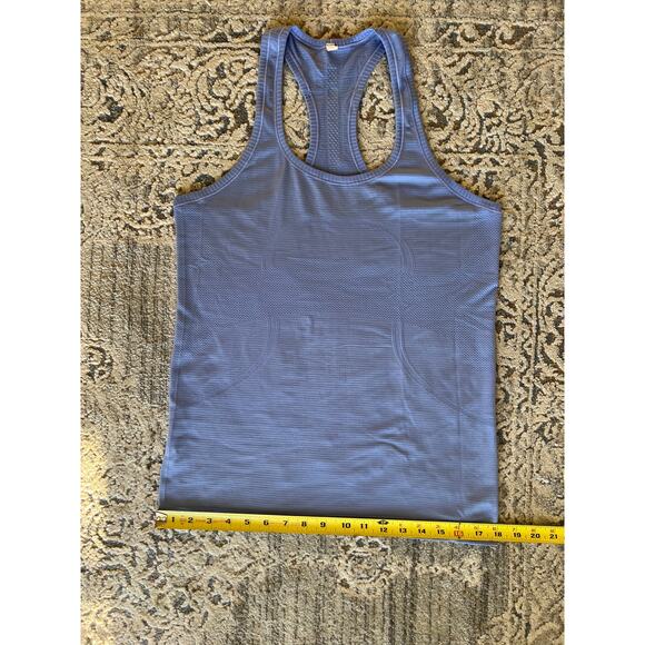 Lululemon Swiftly Tech Racerback Tank Top Size 10 Hydrangea Blue - Picture 4 of 11